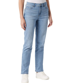 Gloria Vanderbilt Women's Amanda Classic Straight Jeans Size 6 Light Blue