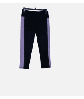 Ideology Women Colorblock Mid Rise Stash Pocket Ins 25 Crop Legging, Black, S