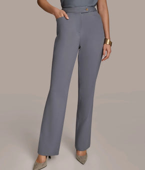 Donna Karan New York Women's Straight Leg Pants Blue Size 8 MSRP $129