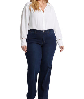 NYDJ Womens Plus Teresa Trouser Pocket Denim Bootcut Jeans Size 18W