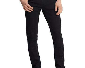 KARL LAGERFELD Men's PARIS Moto Pants Black Size 36 MSRP $149