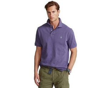 Polo Ralph Lauren Men's Classic-Fit Mesh Polo Shirt Purple Size XS MSRP $95