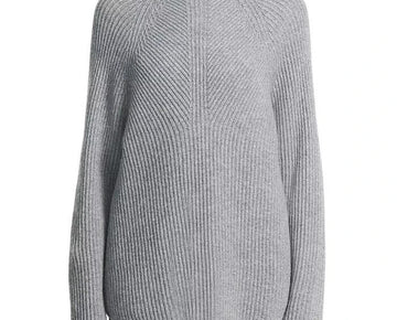 Theory Cashmere Turtleneck Sweater Gray Size S MSRP $425