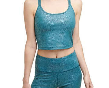 Calvin Klein Performance Womens Teal Green Scoop Neck Tank Top Size L