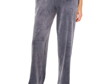 Vince Camuto Women's Velour Pull-On Straight-Leg Pants Gray Size XL MSRP $69
