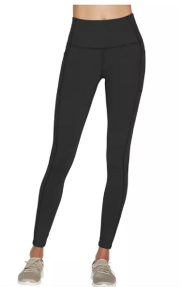 Skechers Womens Gowalk High Waist Legging 4-Way Stretch Black Size S