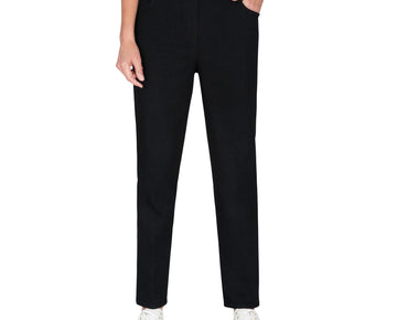 Alfred Dunner Womens Petite Super Stretch Mid- Rise Short Length Pant Size 14P