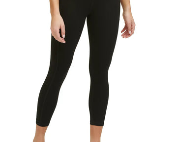 Dkny Womens Sport Women's Side-Striped Logo 7/8 Leggings black Size XS MSRP $60