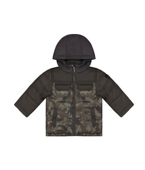 Carter's Boy 2 PCS Dino Systems Puff Jacket Set Camo Green Size M(5-6) MSRP $90