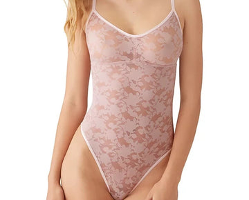 b.tempt'd by Wacoal Women's Shadow Scene Lace Bodysuit 936268 Pink Size S