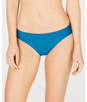 NIKE Women Athletic SWIMWEAR Bikini Hipster Bottom ONLY Solid Green Abyss Size M