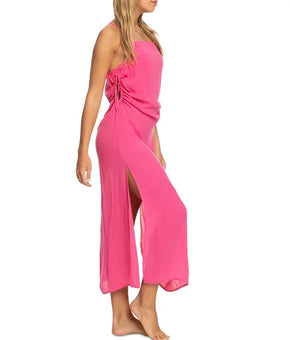 Roxy Juniors Sweety Night Maxi Dre Shoicking Cover-up Pink Size L MSRP $56