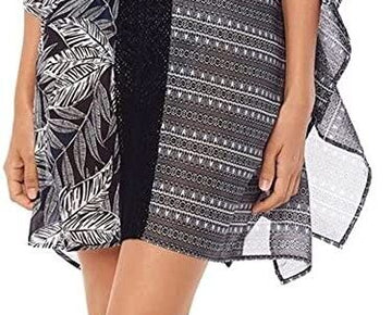 MIRACLESUIT Fronds With Benefits Caftan Black Women Size S MSRP $98