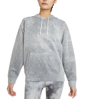 NIKE Womens Gray Moisture Wicking Pocketed Hood Heather Sweatshirt Size S