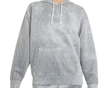 NIKE Womens Gray Moisture Wicking Pocketed Hood Heather Sweatshirt Size S