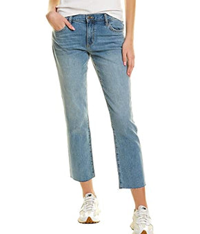 Joe's Jeans Womens Lara Calliope Mid Rise Straight Ankle Jean, Size 24, Blue