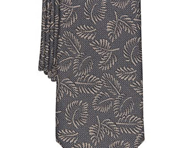 Alfani Men's Breton Leaf Print Tie Brown Size Regular