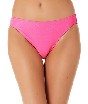 California Waves Juniors Metallic Bikini Swim BOTTOM ONLY Pink Size L