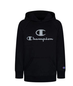 Champions GIRLS Black Glitter C Script Hoodie SHIRT Size M