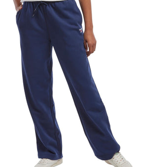 Reebok Womens Fleece Straight Leg Sweatpants Blue Size Size M