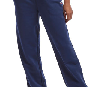 Reebok Womens Fleece Straight Leg Sweatpants Blue Size Size M