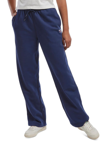Reebok Womens Fleece Straight Leg Sweatpants Blue Size Size M