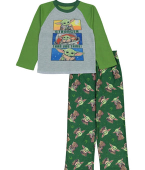 Star Wars Little Boys The Mandalorian Pajamas, 2 Piece Set Green Size 4