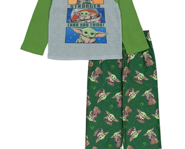 Star Wars Little Boys The Mandalorian Pajamas, 2 Piece Set Green Size 4