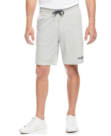 Perry Ellis America Men's Embroidered Flag Sweat Shorts Gray Size XXL MSRP $60