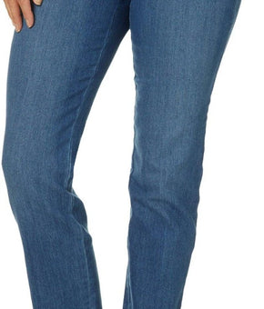 Gloria Vanderbilt Amanda High Rise Straight-Leg Jeans Petite Size 14P Blue SALE