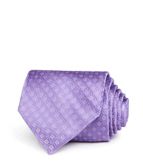 The Men's Store at Bloomingdale's Floral-Dot Silk Classic Tie Purple MSRP $59
