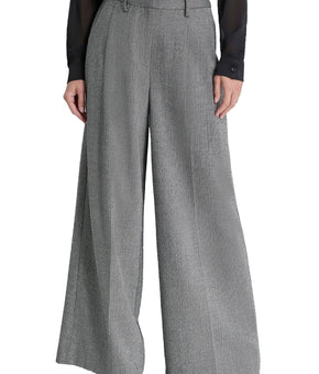 DKNY Womens Pocket Wide Leg Pants Gray Size 14 MSRP $109