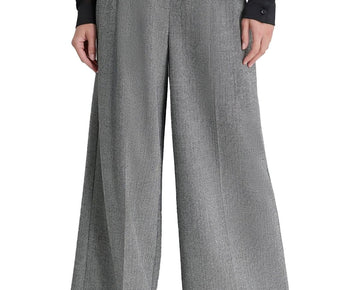 DKNY Womens Pocket Wide Leg Pants Gray Size 14 MSRP $109