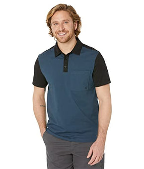 Calvin Klein Short Sleeve Smooth Cotton Polo Blue Ink Size L