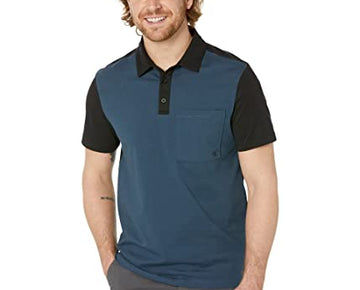 Calvin Klein Short Sleeve Smooth Cotton Polo Blue Ink Size L