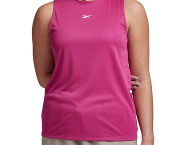 Reebok Women's Identity Performance Sleeveless Tank Top Pink Size L