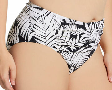 Bleu Rod Beattie Women's O22931X Plus Size High Waist Swim Bottom (Black 22W)