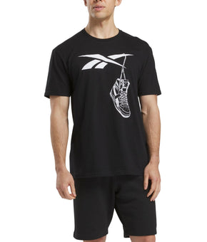 Reebok Men's Practice Logo Sneaker Graphic T-Shirt Shirt Black Large