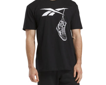 Reebok Men's Practice Logo Sneaker Graphic T-Shirt Shirt Black Large