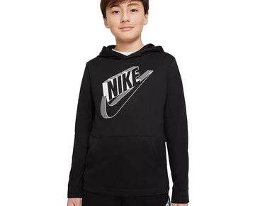 Nike Big Boys Sportswear Hoodie Black Size L NEW