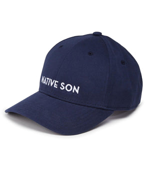 Gents Mens Native Son Embroidered Adjustable Ball Cap Navy Blue