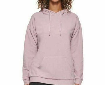 Marc New York Ribbed Knit Pullover Hoodie Sweatshirt womens light purple Size L