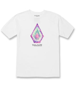 Volcom Mens Logo Crewneck T-Shirt White Size L