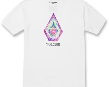 Volcom Mens Logo Crewneck T-Shirt White Size L