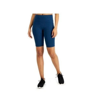 Ideology Biker Shorts Womens Size XS Blue Moonlit Ocean High Rise Stretch Gym