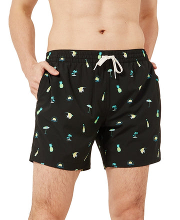 Chubbies Men's The Essentials Quick-Dry 5-1/2" Swim Trunks Black Size M MSRP $70