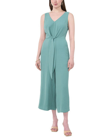 Vince Camuto womens Tie Front Jumpsuit, Size M Blue
