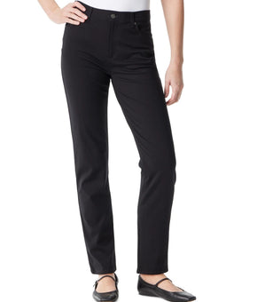 Gloria Vanderbilt Women's Amanda Ponte Jean Black Size 4 MSRP $50