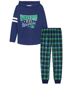Sleep On It Little Boys Pajama Set, 2 Piece Navy Blue Size S (6-7)