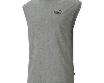Puma Mens Regular fit Sleeveless T-Shirt Shirt XXL Grey Solid